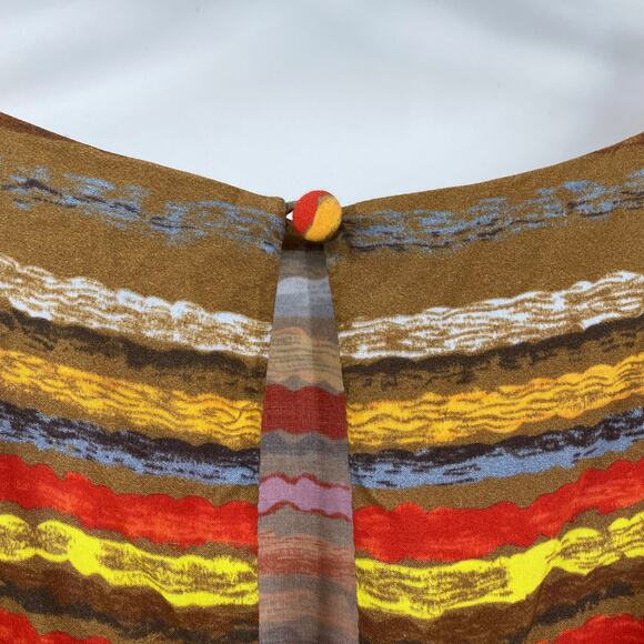 Anthropologie Eva Franco Carnival Multicolor Striped Tie Waist Romper Womens S - Picture 7 of 9